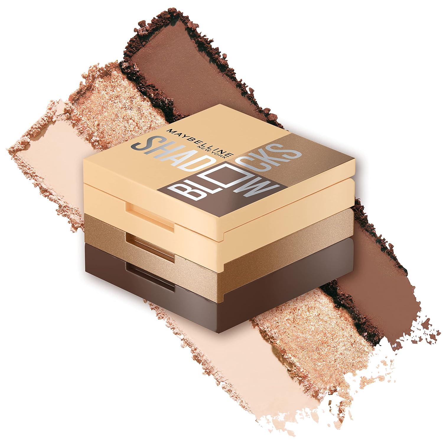 Maybelline New York Shadow Blocks Shadow Blocks Eyeshadow Palette, Stacked Eye Shadow Trio, North 3rd & Bedford Ave, 0.08 oz Maybelline New York Shadow Blocks Shadow Blocks Eyeshadow Palette, Stacked Eye Shadow Trio, North 3rd & Bedford Ave, 0.08 oz