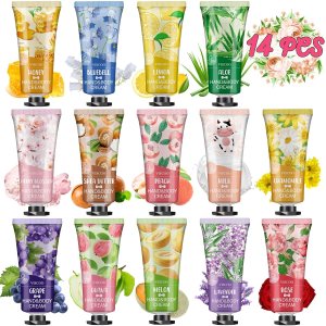 14 Pack Hand Cream Gifts Set For Women,Mothers Day Gifts for Mom,Teacher Appreciation Gift,Nurse Week Gift,Bulk Hand Lotion Travel Size for Dry Cracked Hands,Mini Hand Lotion Hand Care Cream