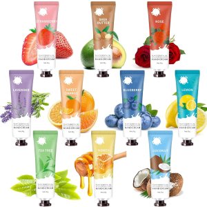 10 Pack Hand Cream Gifts,Travel Lotion Valentine’s Day Gifts for Her,Teacher Appreciation Gifts Party Prizes,Mini Hand Lotion Bulk Gifts for Women