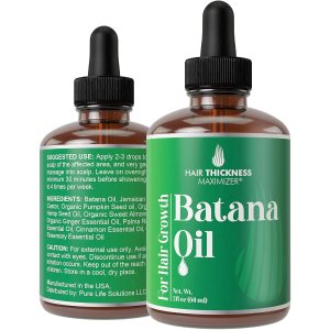 Batana Oil for Hair Growth. With Jamaican Black Castor, Pumpkin Seed Oil, Rosemary Oil. Vegan Thickening, Moisturizing, Strengthening Serum For Women, Men. Scalp Treatment For Weak, Dry Hair 2oz