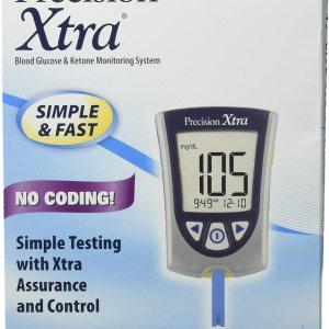 DSS Precision Xtra Blood Glucose Meter Kit, Results in 5 seconds, Strips Not Included (1 Kit)