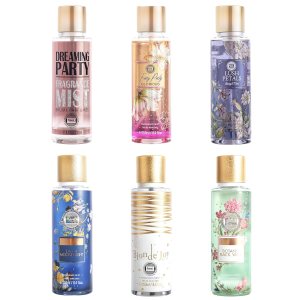 Hybrid & Company Women Body Spray Fragrance Mist Surprise 6PCS Variety Scents Blind Box