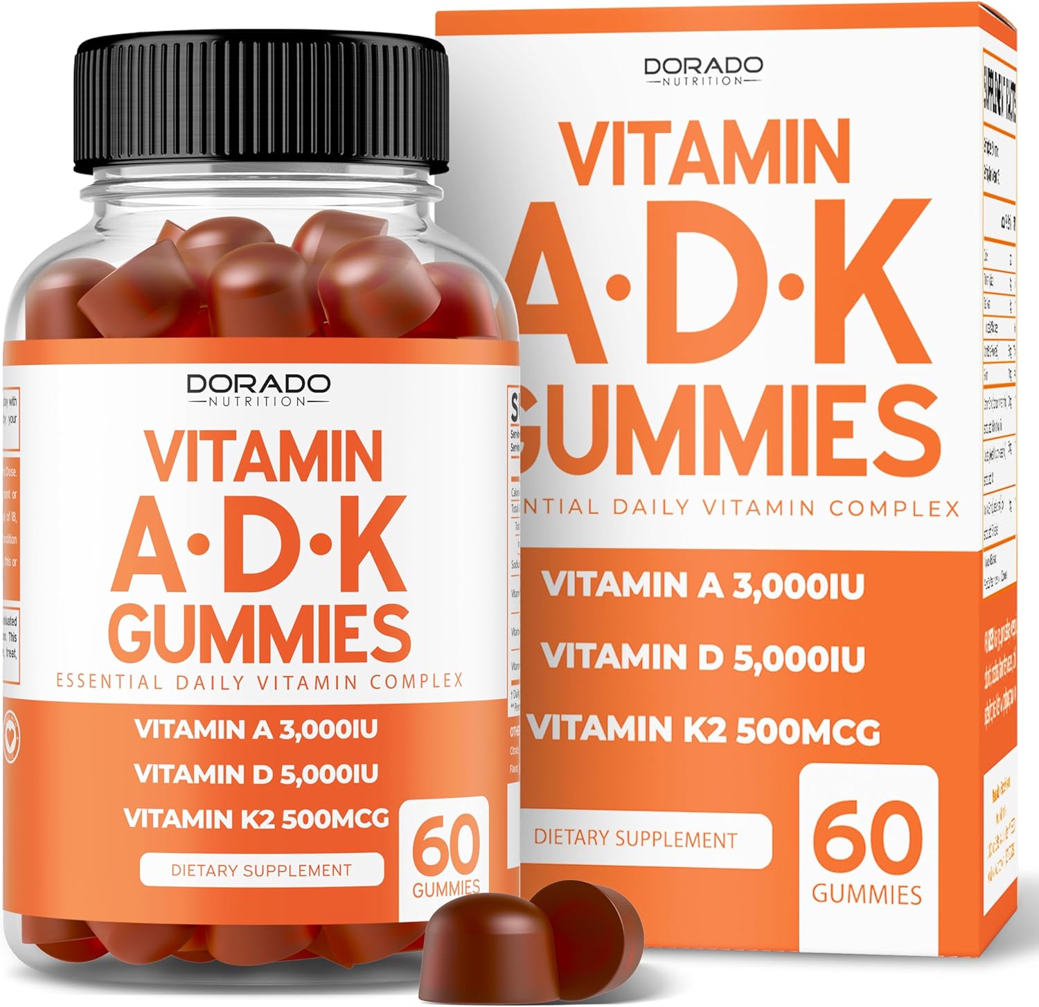 ADK Gummies Vitamin D3 K2 Gummies (60 Sugar Free Gummies) Vitamin D3 K2 10000iu/ 5000iu – ADK Vitamin Supplement – Vitamin ADK – Vitamin D & K – ADK 10 Vitamin Supplement – Vegan – Non GMO – USA Made ADK Gummies Vitamin D3 K2 Gummies (60 Sugar Free Gummies) Vitamin D3 K2 10000iu/ 5000iu – ADK Vitamin Supplement – Vitamin ADK – Vitamin D & K – ADK 10 Vitamin Supplement – Vegan – Non GMO – USA Made