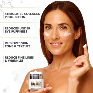 Collagen Cream – Face Moisturizer – Anti Aging Face Cream – Wrinkle Cream for Women and Men with Retinol, Peptides and Hyaluronic Acid – Day and Night – Best Facial Moisturizer