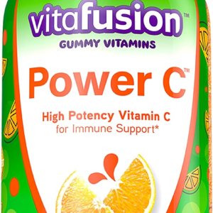 Vitafusion Power C Vitamin C Gummies for Immune Support, Orange Flavored, 282 mg Vitamin C, America’s Number 1 Gummy Vitamin Brand, 50 Day Supply, 150 Count