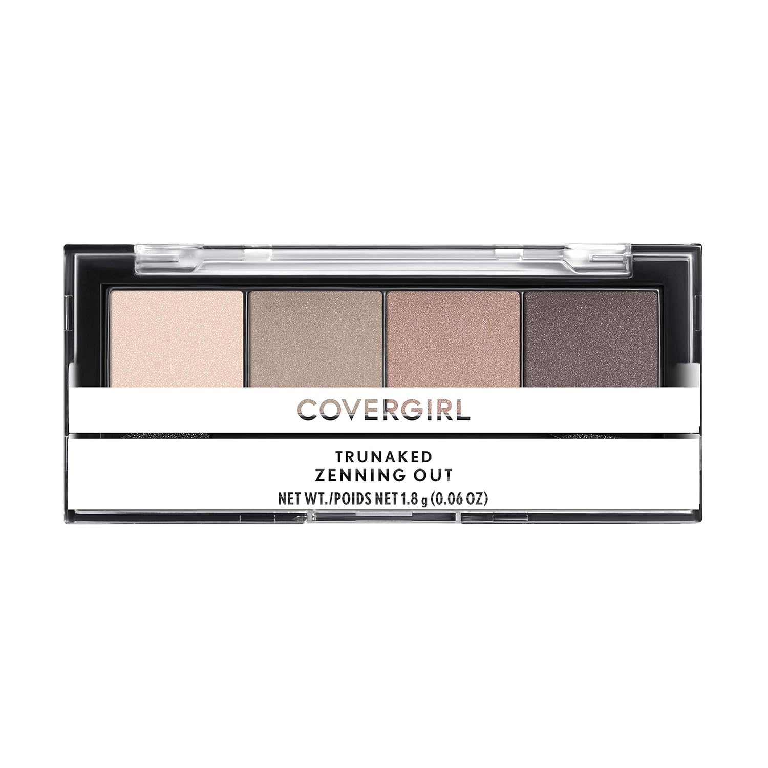 COVERGIRL TruNaked Quad Eyeshadow Palette, Zenning Out, 6 Shades, 0.06 Fl Ounces, Shimmer Fade-Proof Formula, Pigmented Shades COVERGIRL TruNaked Quad Eyeshadow Palette, Zenning Out, 6 Shades, 0.06 Fl Ounces, Shimmer Fade-Proof Formula, Pigmented Shades
