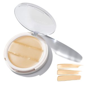 Undone Beauty Conceal to Reveal 3-in-1 Concealer & Highlighter with Natural Coconut for Dewy Glow – Used for Blemishes, Tattoos, Under Eye Circles & Wrinkles – Vegan and Cruelty Free – Cream Light