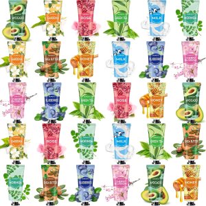 30 Pack Hand Cream Gift Set – Hand Cream for Women,Hand Lotion Set for Dry Cracked Hands,Holiday Gift for Mother’s Day Valentine’s Day Christmas, Travel Size Hand Lotion for Women