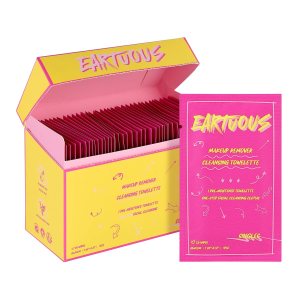 Biodegradable Bamboo Makeup Remover Wipes – Gentle, Alcohol-Free & Fragrance-Free Formula with Plant Extracts, Individually Wrapped for Sensitive Skin (Pack of 40)