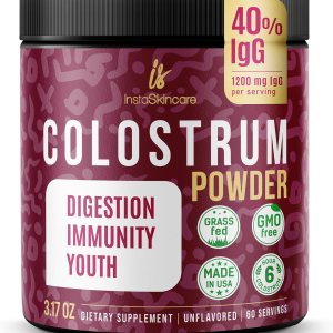 Bovine Colostrum Powder – Pure Bovine Colostrum for Humans – Grass Fed Colostrum Supplement for Gut Support, Immune Health and Hair Growth – Made in USA 3.17 OZ