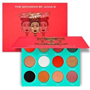 Juvia’s Place The Saharan – Reds, Black, White, Golds, Peach, Shades of 12, Nude Eyeshadow Palette, Professional Eye Makeup, Pigmented Eyeshadow Palette for Eye Color & Shine