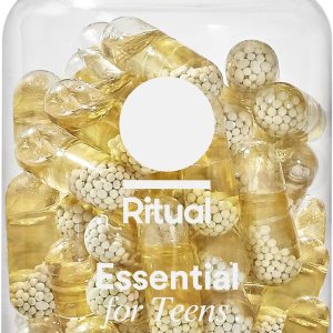 Ritual Teen Vitamins for Boys – Zinc, Vitamin A and D3 for Immune Function Support*, Omega-3 DHA & B12 for Brain Health, Non-GMO, Mint Essenced, 30 Day Supply, 60 Vegan Capsules