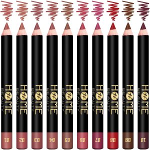 Matte Lip Crayon Set, 10PCS Lip Liner High Pigment Long Lasting Lipstick Pencil (SET A, 10 Count (Pack of 1))