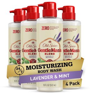 Old Spice Men’s Body Wash GentleMan’s Blend Lavender & Mint 18 oz (Pack of 4)