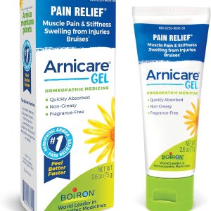 Boiron Arnicare Gel for Soothing Relief of Joint Pain, Muscle Pain, Muscle Soreness, and Swelling from Bruises or Injury – Non-greasy and Fragrance-Free – 2.6 oz