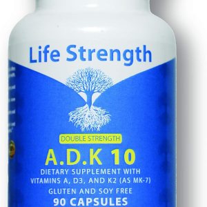 ADK 10 Supplement (90 CT) – Physician Formulated Vitamins A1, D3 & K2 (as MK7) for Bone Health – Immune System Support – Gluten Free, Soy Free, Non-GMO – Pack of 1