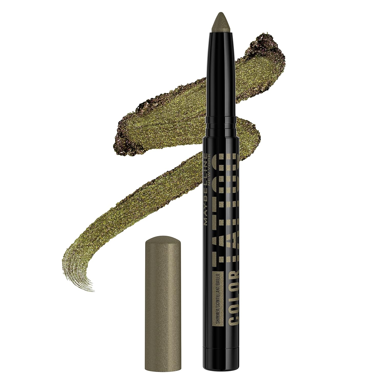 MAYBELLINE Color Tattoo Longwear Multi-Use Eye Shadow Stix, Eye Makeup, I am Fierce (Deep Green Shimmer) MAYBELLINE Color Tattoo Longwear Multi-Use Eye Shadow Stix, Eye Makeup, I am Fierce (Deep Green Shimmer)