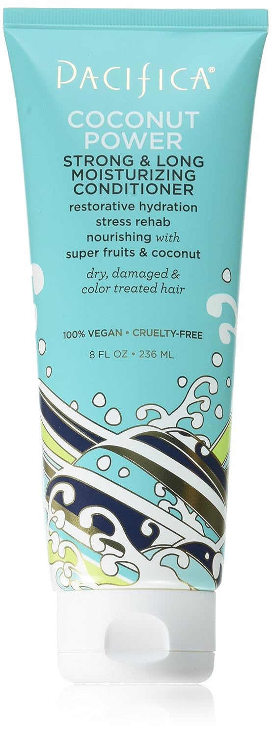 Pacifica Beauty, Coconut Power Strong & Long Moisturizing Conditioner, Hydrating + Nourishing, For Dry, Damaged, Color Treated Hair, Silicone Free, Sulfate Free, Vegan & Cruelty Free Pacifica Beauty, Coconut Power Strong & Long Moisturizing Conditioner, Hydrating + Nourishing, For Dry, Damaged, Color Treated Hair, Silicone Free, Sulfate Free, Vegan & Cruelty Free