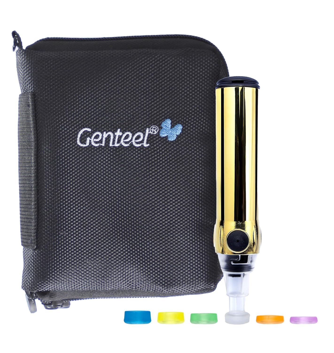 Genteel Plus | No Prick Pain Vacuum Lancing Device for Diabetes Testing – Blood Sugar, Glucose, Ketone, and DNA Home Tests (Glorious Gold) Genteel Plus | No Prick Pain Vacuum Lancing Device for Diabetes Testing – Blood Sugar, Glucose, Ketone, and DNA Home Tests (Glorious Gold)