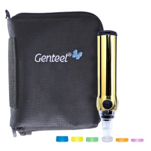 Genteel Plus | No Prick Pain Vacuum Lancing Device for Diabetes Testing – Blood Sugar, Glucose, Ketone, and DNA Home Tests (Glorious Gold)