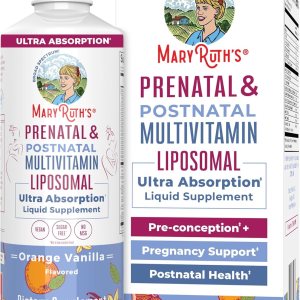 MaryRuth Organics Prenatal & Postnatal Multivitamin for Women | Sugar Free | Formulated for Pre-Conception, Pregnancy & Nursing | Prenatal Vitamins | Vegan | Non-GMO | Gluten Free | 30 Servings
