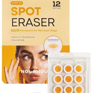 Spot Eraser 12 Patches | Post Spot Stage Pimple Patches for Face | Zit Patches for Face with Vitamin C & Glutathione | Zit Stickers & Facial Patches for Red Marks | Dark Spot Patches for Face