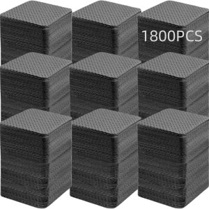 1800Pcs Lint Free Nail Wipes,black Eyelash Extension Wipes,Gel Nail Polish Remover Wipes,Eyelash Extension Glue Cleaning Wipes,Nail Cleaning Pads,No Lint Nail Cotton Pad for Remover Nail Art Lash Glue