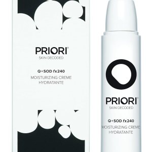 PRIORI Skincare Moisturizing Creme with CoQ10 Advanced Age Defying Hydrating Face Cream for Women and Men 24 Hr Moisturizer Lactic Acid, Retinol, Antioxidant Protection 1.7 fl oz