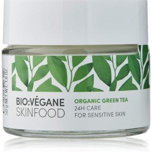 BIO:VEGANE SKINFOOD Organic Green Tea 24 Hour Care For Sensitive Skin 1.8 oz (50 ml)
