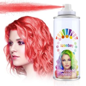 Temporary Hair Color Spray,Temporary Hair Color Wax,Azonbey Kids Hair Wax Dye Pomades Disposable Natural Hair Strong Style Gel Cream Hair Dye-On 1-Day Washable (#Fire Red)