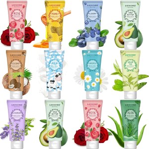 12 Pack Body Lotion Gift Set for Women,Natural Fragrance Body Care Cream Moisturizing Travel Size Body Lotion With Shea Butter and Aloe,Bulk Body Lotion Sets, Christmas Stocking Stuffers Valentines