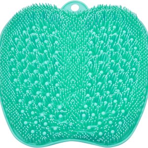 BESKAR XL Large Foot Scrubber Mat for Use in Shower – Shower Foot Cleaner to Eliminate Calluses Dead Skin, Foot Massager Mat for Men & Women to Soothe Achy Feet, Non Slip Suction Cups