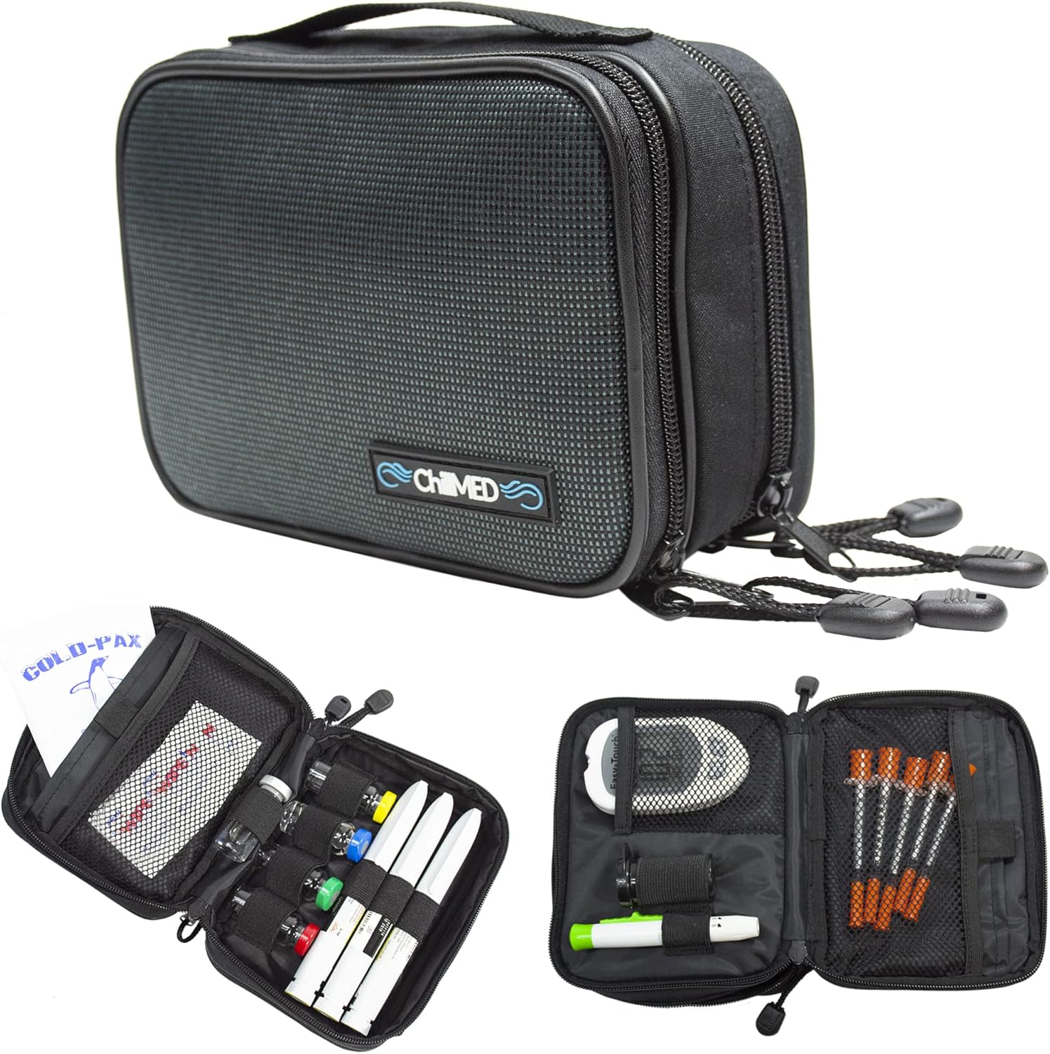 Type 1 Daily Diabetes Case – Insulin Cooler Bag for Traveling & Everyday Use -includes Reusable Ice Pack – 6 to 8 Hours of Cool Time (Slate) Type 1 Daily Diabetes Case – Insulin Cooler Bag for Traveling & Everyday Use -includes Reusable Ice Pack – 6 to 8 Hours of Cool Time (Slate)