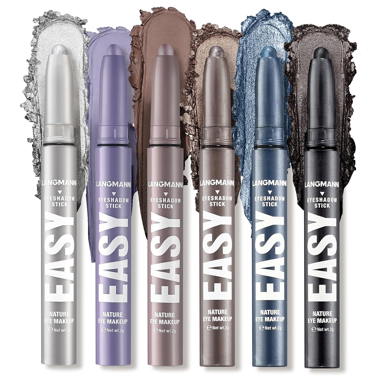 BestLand Cream Eyeshadow Sticks Set – Luxurious Colors, Long-Lasting Formula Natural & Shimmer Eye Shadow Pen, Waterproof Brightener Eye Highlighter Contour Stick (Set D) BestLand Cream Eyeshadow Sticks Set – Luxurious Colors, Long-Lasting Formula Natural & Shimmer Eye Shadow Pen, Waterproof Brightener Eye Highlighter Contour Stick (Set D)