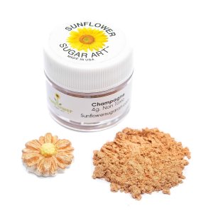 Champagne Edible Luster Dust | 6 Grams Food Grade Cake Dust Shimmer Powdered, Edible Metallic Powder Food Coloring for Cake Decorating, Chocolates, Fondant, Drinks, Painting, Vegan