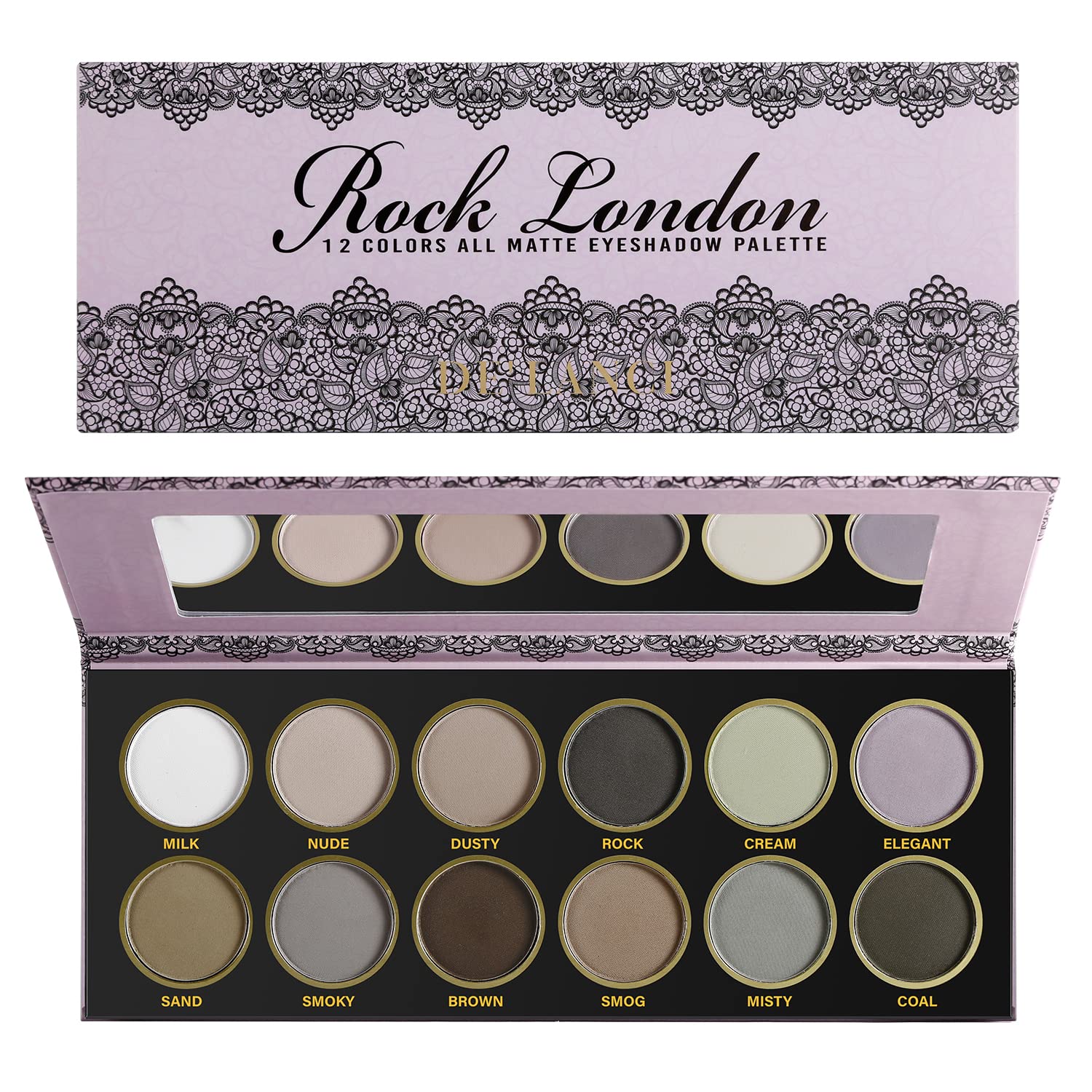 La Catrina 12 Color All Matte Eyeshadow Palette, Gray Brown Eye Makeup, Nude Smoky Neutral Eyeshadow Palette, Natural Ultra-Blendable Powder for Mature Skin, Cruelty Free, Hypoallergenic Makeup Pallet La Catrina 12 Color All Matte Eyeshadow Palette, Gray Brown Eye Makeup, Nude Smoky Neutral Eyeshadow Palette, Natural Ultra-Blendable Powder for Mature Skin, Cruelty Free, Hypoallergenic Makeup Pallet