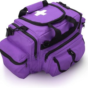 ASA TECHMED First Aid Responder EMS Emergency Medical Trauma Bag Deluxe, Purple