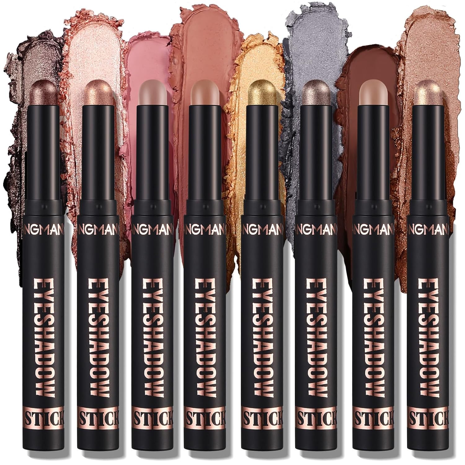 8 Colors Eyeshadow Stick Set,Matte Professional Long Lasting Bright-Colored Contouring and Highlight Cream Eyeshadow Stick,Waterproof Multi-Color Glitter Eye Shadow Pencil,Eye Makeup for Women(Set B) 8 Colors Eyeshadow Stick Set,Matte Professional Long Lasting Bright-Colored Contouring and Highlight Cream Eyeshadow Stick,Waterproof Multi-Color Glitter Eye Shadow Pencil,Eye Makeup for Women(Set B)