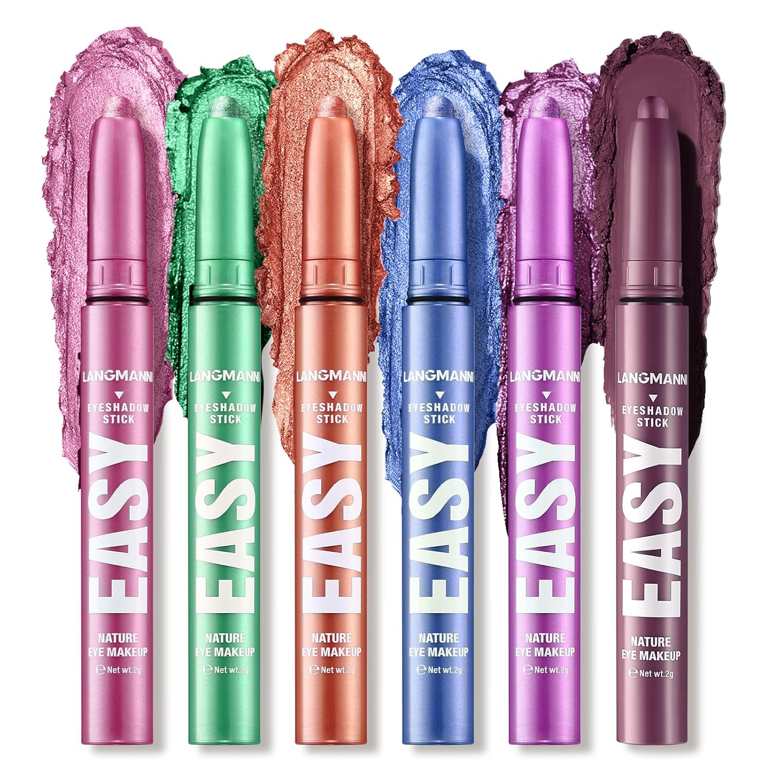 BestLand Cream Eyeshadow Sticks Set – Luxurious Colors, Long-Lasting Formula Natural & Shimmer Eye Shadow Pen, Waterproof Brightener Eye Highlighter Contour Stick (Set C) BestLand Cream Eyeshadow Sticks Set – Luxurious Colors, Long-Lasting Formula Natural & Shimmer Eye Shadow Pen, Waterproof Brightener Eye Highlighter Contour Stick (Set C)