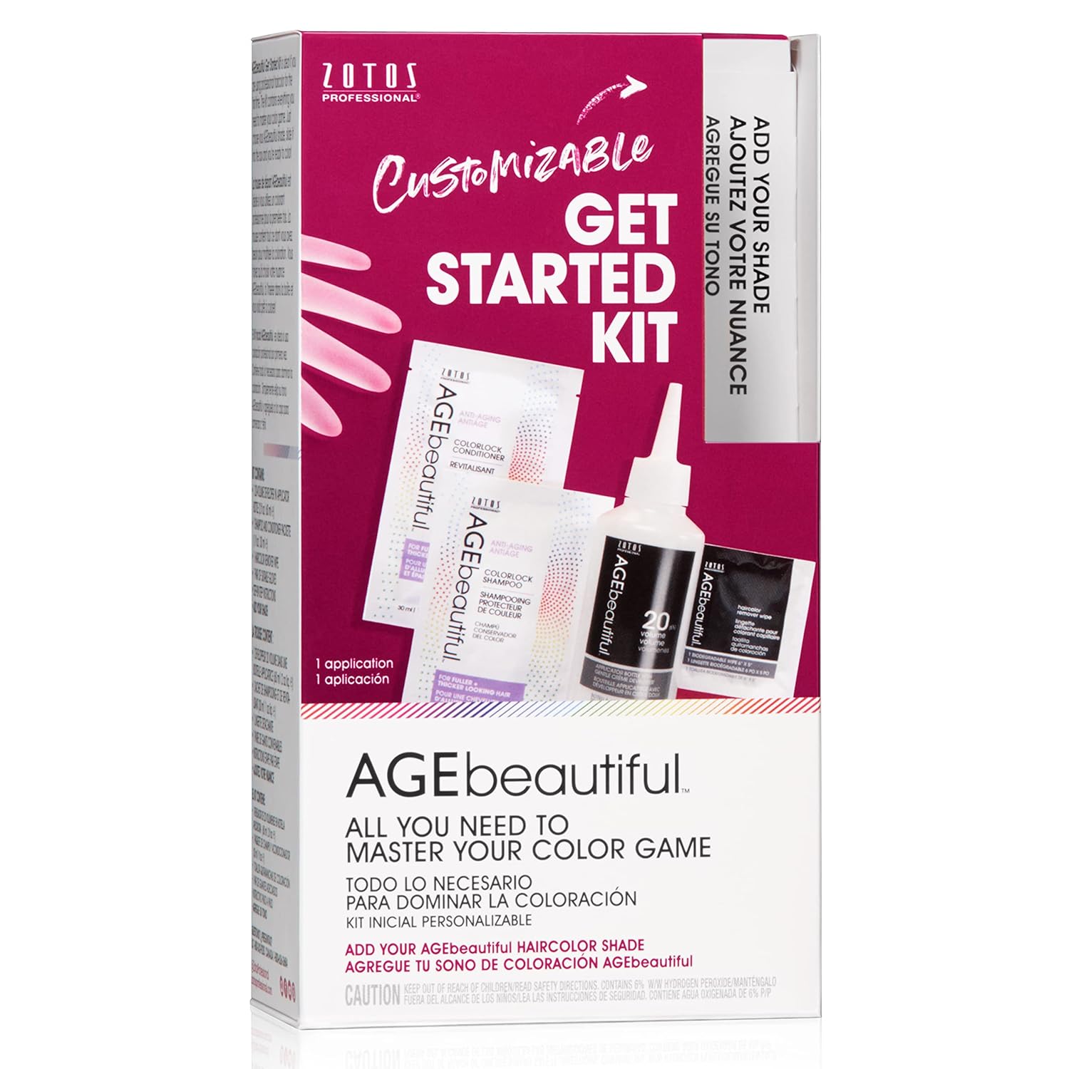 AGE beautiful Permanent Hair Color Dye Liqui Creme Starter Kit | Developer | Applicator Bottle | Shampoo | Conditioner | Gloves | Salon Coloring Tools AGE beautiful Permanent Hair Color Dye Liqui Creme Starter Kit | Developer | Applicator Bottle | Shampoo | Conditioner | Gloves | Salon Coloring Tools