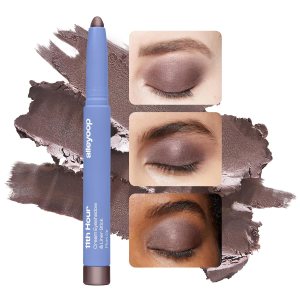 ALLEYOOP 11th Hour Cream Eyeshadow Stick, Plum Up (Shimmer) – Compact Eye Makeup & Liner with Natural Cream to Powder Finish – Easy to Blend Eye Shadow Highlighter, Waterproof & Smudge-Proof