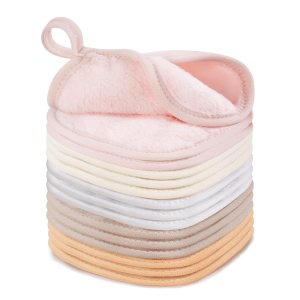15 Pcs Reusable Makeup Remover Cloths, Ultra Soft Makeup Eraser Cloths for Face, Microfiber Makeup Remover Towels for All Skin Types, 5″ x 5″, Multicolor
