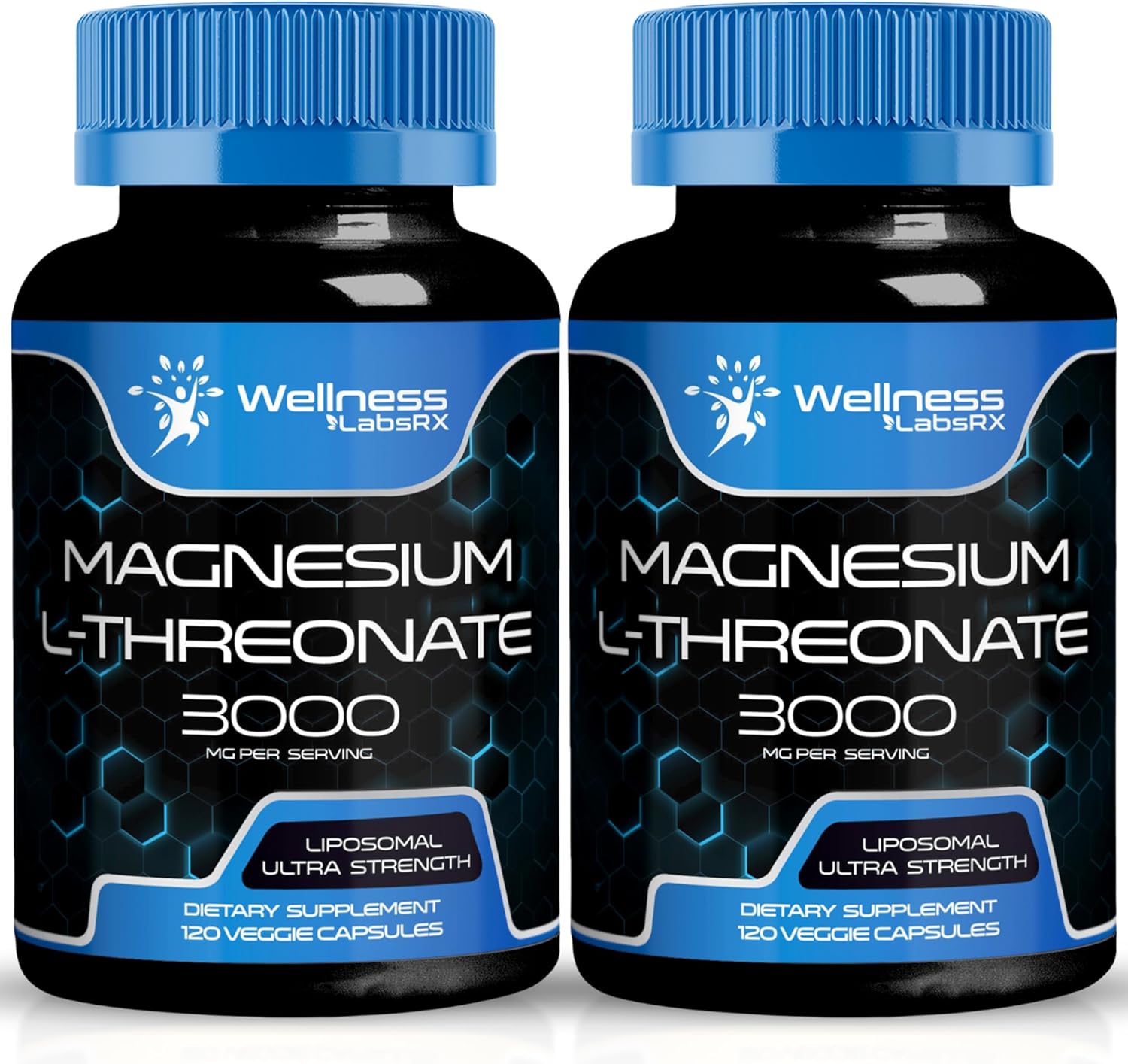 Magnesium l-Threonate Supplement Capsules 120 Count – 3000mg – High Absorption Magnesium Supplement Liposomal, Magnesium Threonate for Brain, Sleep Support, Energy, and Heart Health – Pack of 2 Magnesium l-Threonate Supplement Capsules 120 Count – 3000mg – High Absorption Magnesium Supplement Liposomal, Magnesium Threonate for Brain, Sleep Support, Energy, and Heart Health – Pack of 2