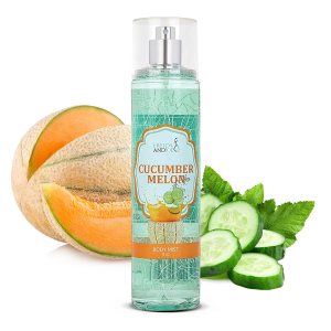 Cucumber Melon Fine Fragrance Body, Womens Perfume Fragrance Body Mist & Sprays, Women’s Refreshing Scented Gifts & Presents 8 oz Fine Mist Spray Bottle