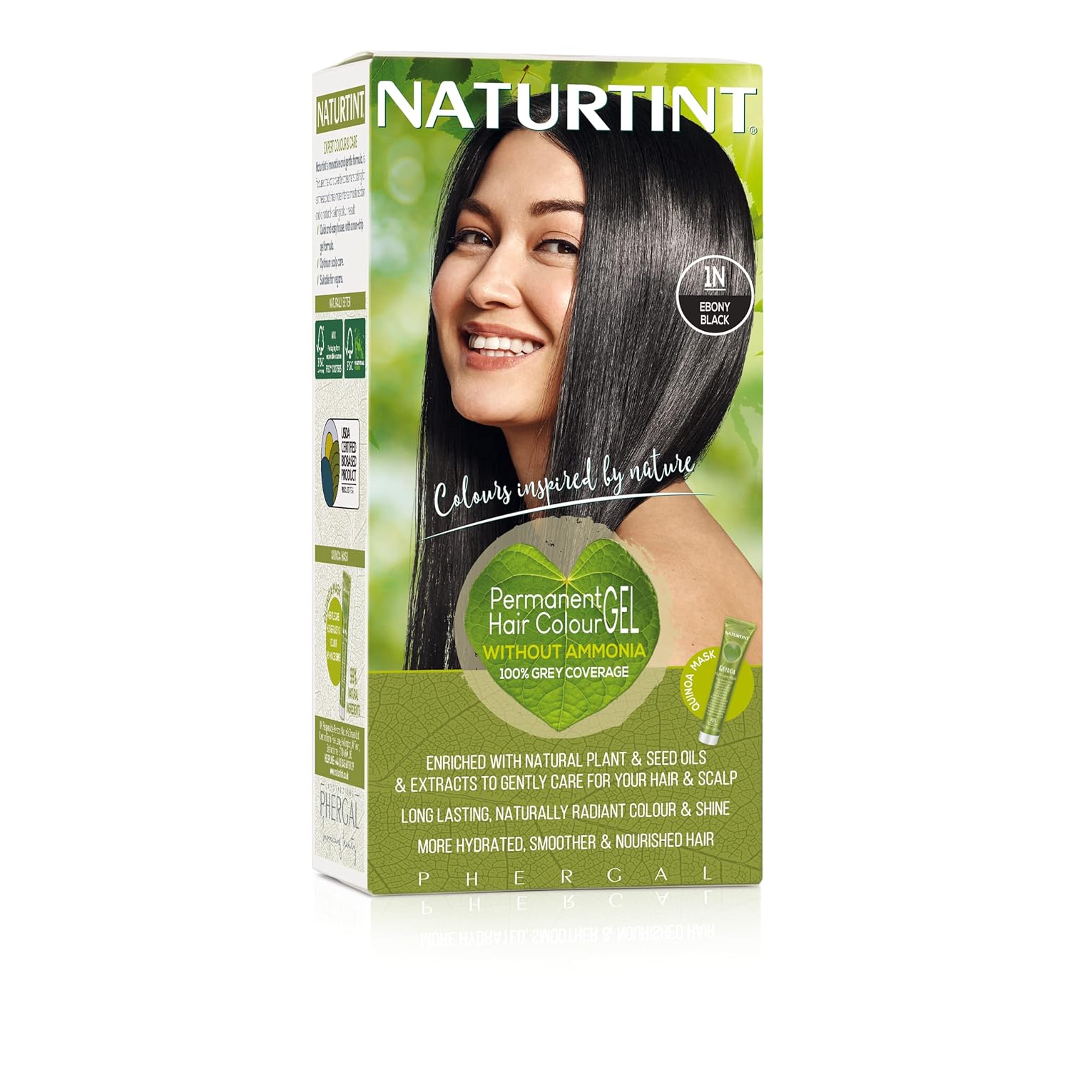 Permanent Hair Color – 1N Ebony Black 1 Box Permanent Hair Color – 1N Ebony Black 1 Box