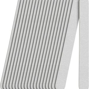 Nail File, 25 Pack Nail Files and Buffers Nail Care 180/240 Grit Emery Boards for Nails Double Sided Professional Manicure Pedicure Tool Kit for Women Finger for Natural Nails Acrylic Thick