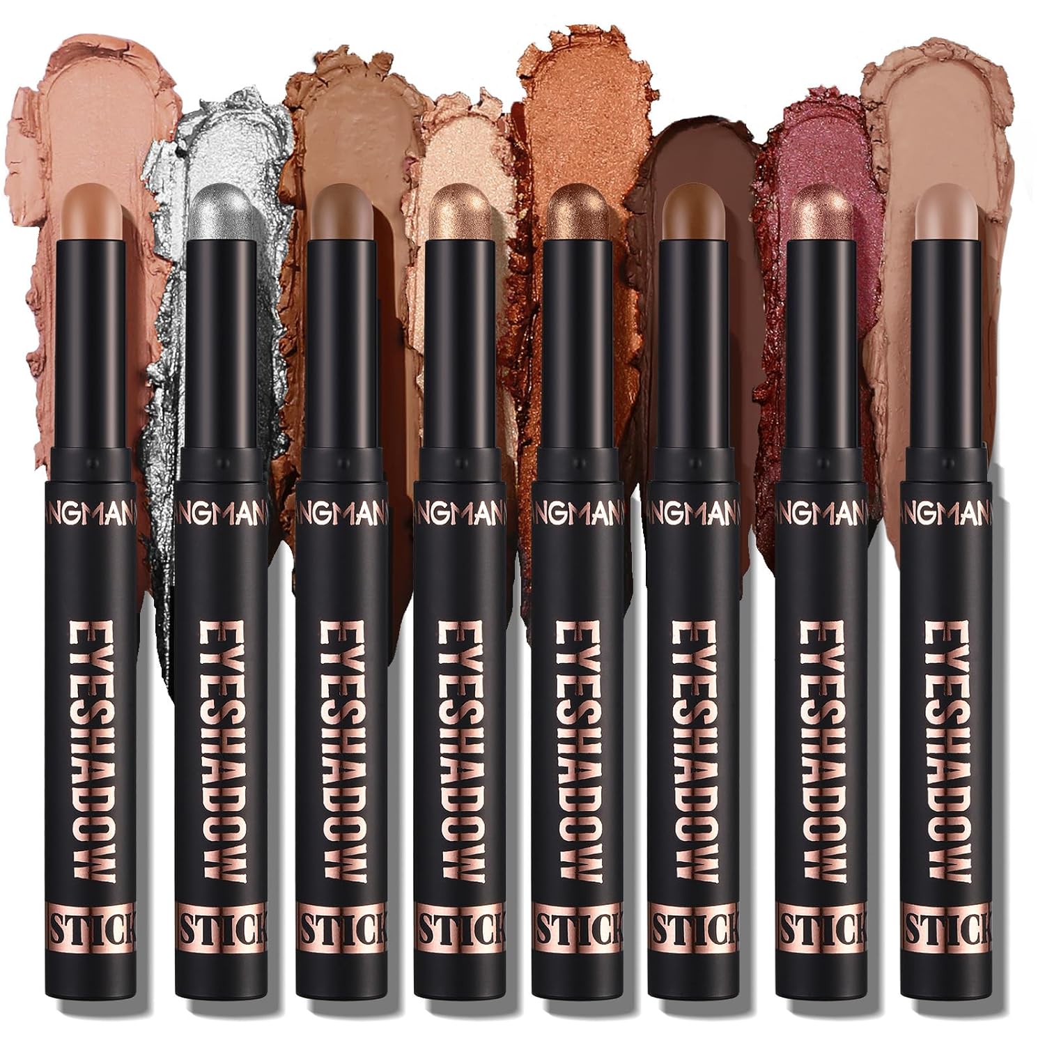 8 Colors Eyeshadow Shimmer Stick, Highlighter Eye Shadow Stick Set, Colorful Eyeshadow Pencil Crayon Creamy, Waterproof Pearly Sparkle Glitter Cream Stick Pen EyeLiner Makeup for Women 8 Colors Eyeshadow Shimmer Stick, Highlighter Eye Shadow Stick Set, Colorful Eyeshadow Pencil Crayon Creamy, Waterproof Pearly Sparkle Glitter Cream Stick Pen EyeLiner Makeup for Women