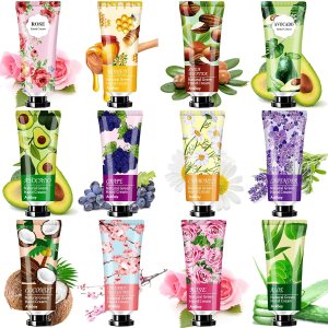 12 Pack Hand Cream Gifts for Women and Girls Baby Shower Party,Moisturizing Hand Lotion Cream For Dry Hands,Bulk Mini Hand Lotion Gift Sets For Mother’s Day Valentine’s Day Christmas