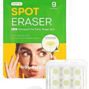 Spot Eraser Green Micropoint for Early-Stage Spot – Pimple & Dark Spot Patches for Face | Dark Spot Remover Zit Stickers for Face | Micropoint Pimple Patch Zit Patches for Face (9 Patches)