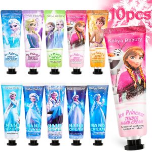 10 Pack Hand Cream Gift Set – Cartoon Princess Moisturizing Hand Cream for Dry Hands,Hydrating Hand Lotion for Girls Women, Travel Size Lotion Mini Hand Lotion Bulk Gifts for Women Mothers Day Gifts